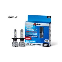 Exelite Easy Connect LED Headlight Bulbs H7 6500K 360° Beam Angle