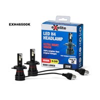 Exelite LED H4 Headlamp Globe 2x Pack