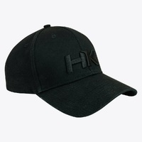 Hardkorr Baseball Cap Snapback, Black Emblem