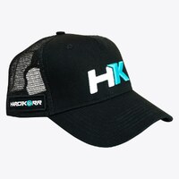 Hardkorr Trucker Hat Snapback, Blue/White Emblem