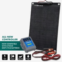 Hardkorr 15W/24V Trickle Charger Solar Panel with Crocskin Lithium Compatible