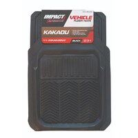 Impact Set of 4 Universal Fit Kakadu Black Car Floor Mats