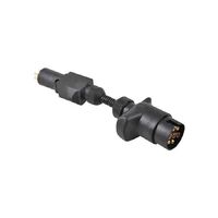 Loadmaster Trailer Adapter 7 Pin Lg Round Car Socket To Sm Round Trailer Plug