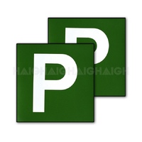 P Plate Wht P Magnetic Green Vic & Wa