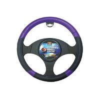 PC Covers Steering Wheel Cover Bk/Purple