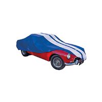 PC Covers Bold Blue With White Stripes Show Car Cover