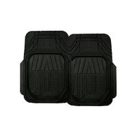 PC Covers 2Pc Black Deep Dish Rubber Mat