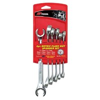 PK Tools Metric Flare Nut Cr-V Spanner Set 6 Piece PT10178