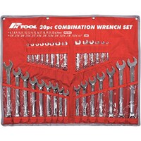 PK Tools 30 Piece Combination Metric and SAE Spanner Set PT10184