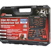 PK Tool 43-Piece Screwdriver Set with Precision Screwdrivers and Hex Bits PT30209