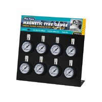 Protyre Magnetic Dial Tyre Gauge 8Pc With Pos Display