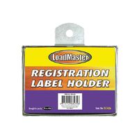 Loadmaster Rego Label Holder Metal Rectangular
