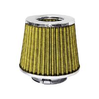 Jetco Air Filter Pod Style Chrome Top/Yellow Filter