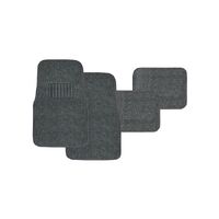 PC Covers 4 Piece Grey Carpet Mat Set