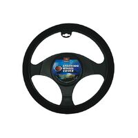 PC Covers 38cm Steering Wheel Cover Non-Slip Black