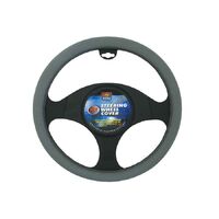 PC Covers 38cm Steering Wheel Cover Non-Slip Grey