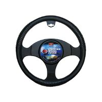 PC Covers 38cm Steering Wheel Cover Black With Massage