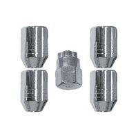 Protyre Lock Nut Set 5Pc Steel Wheel Chrome 12mm x 1.25