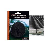 ProKit Tape Weatherstrip Foam Black 6mm x 3mm x 2M