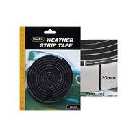 ProKit Tape Weatherstrip Foam Black 20mm x 6mm x 2M