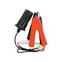 Charge Battery Lighter Accessory Socket With Battery Clamps 12/24V