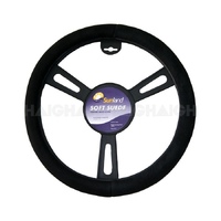 Steering Wheel Cover Soft Suede Black