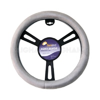 Steering Wheel Cover Soft Suede 4X4 Grey