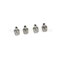 Tyre Valve Caps Slotted S Metal 4Pc