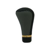 PC Covers Gear Shift Knob Leather Grey/Black