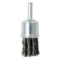 Alpha 19mm Knot Wire End Brush with 1/4" Mandrel Shank GKWEB19