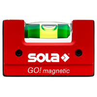Sola Go! Magnetic Compact Spirit Level with Belt Clip GOMAGC