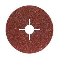 Alpha 115mm A120 Grit AlOx Resin Fibre Disc Bulk GRFA115120