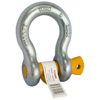 TOHO 10mm 1.0T Grade S Bow Shackles Galvanised GSSB10-1.0T