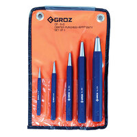 Groz CP/HD/5/ST Centre Punch Set 5 Piece GZ-25205