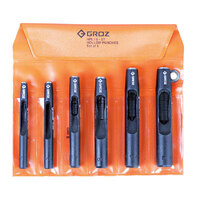 Groz HPL/6/ST Hollow Punch Set - 6 Piece GZ-26391