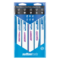 Sutton Tools 5 Pce Metal Cutting Reciprocating Blade Set H5890005