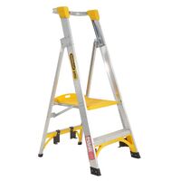 Gorilla Platform Ladder Aluminium 0.6m (2ft) 150kg Industrial