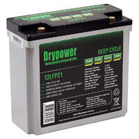 Drypower 12.8V 21.6Ah Lithium Iron Phosphate (LiFePO4) Rechargeable Lithium Battery - Up to 4 in Series Capable