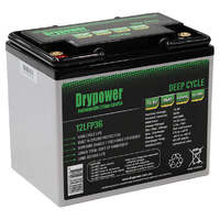 Drypower 12.8V 36Ah Lithium Iron Phosphate (LiFePO4) Rechargeable Lithium Battery - Up to 4 in Series Capable