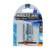 Ansmann AA 1.2V 2100mAh NiMH Raised Button Wireless Type 2Pk