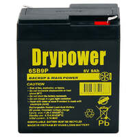 Drypower 6V 9Ah Sealed Lead Acid Battery