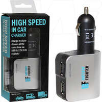 12/24VDC Input High Speed Multi Charger to 5/12/24VDC Output x 3