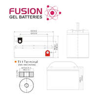 Fusion 6V 200Ah Deep Cycle Gel Battery