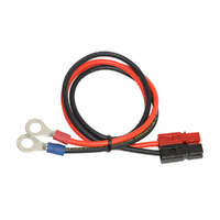 M6 6mm Ring Terminal to Anderson Connector 12AWG Black & Red 400mm 40A rated