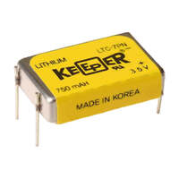 3.5V 750mAh THIONYL CHLORIDE Keeper Lithium Cell with Axial Leads