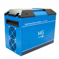 25.2V 150Ah 3780Wh HE Series LiIon NMC Battery + M12 Connector - Metal Enclosure - Series Up to Sixteen (16) Modules