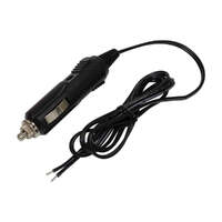 Male Cigarette Lighter adaptor with 1 metre leads
