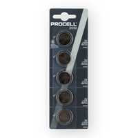 PROCELL CR2032 3V Lithium Coin Battery Bulk Strip of 5