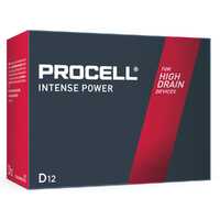 Procell INTENSE Power PX1300 D Size Battery 1.5V Alkaline Bulk Box of 12 - devices that need bursts of power