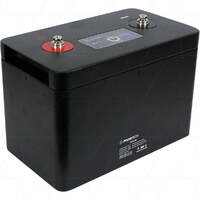RV12100 12.8V 100Ah 1280Wh 4S4P LiFePO4 Battery + SoC Indicator + M6 Terminals (Max 2S OR 8P) + IP20 Rating